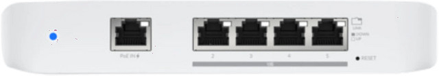 Ubiquiti UniFi Switch Flex XG Managed Desktop Switch mit 4 x 10GbE und 1 x PoE+ Port in Weiß - Bild 1