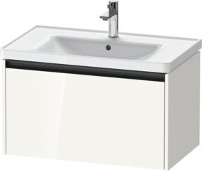 Duravit Waschtischunterschrank Ketho.2 in Weiß Hochglanz, wandhängend, 1 Auszug, B: 78,4 cm, T: 45,5 cm, H: 44,0 cm - Bild 1