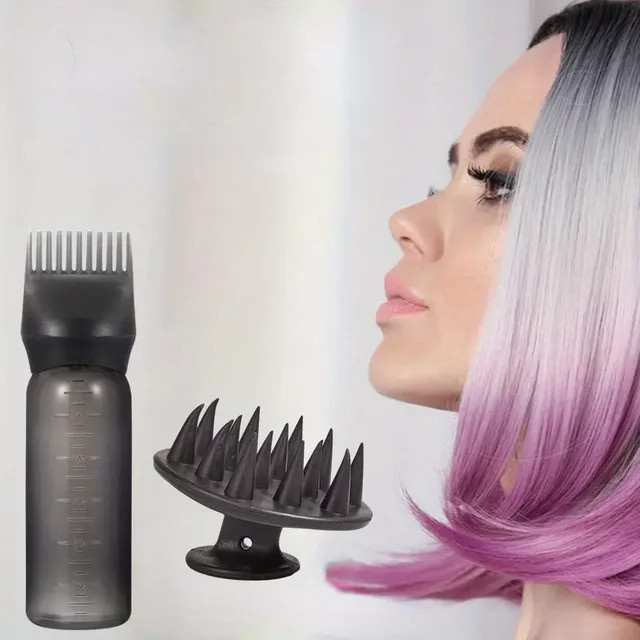 Applikator Flasche mit Kopfhaut-Massagepinsel, 2er-Set, Haarpflege-Werkzeug - Bild 1