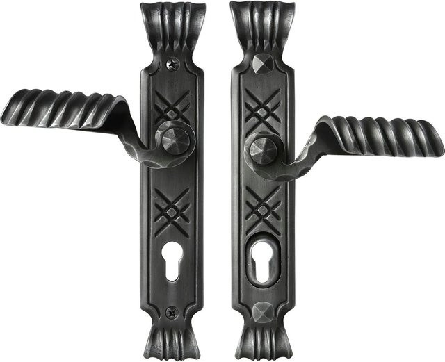 Schösswender Sicherheits-Drückergarnitur Alpina Pz92 TS-70 Schwarz Matt Passiviert B/H/T: 33,0 x 17,0 x 3,05 cm - Bild 1