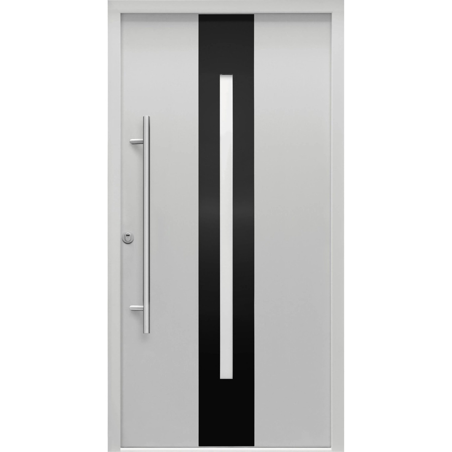 Splendoor Sicherheits-Haustür ThermoSpace Prime Dublin RC2 Komfort in Grau-Schwarz mit Glaseinsatz, B: 110 cm, H: 210 cm - Bild 2