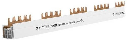 Hager Phasenschiene KDN480B Länge: 1000 mm - Bild 1