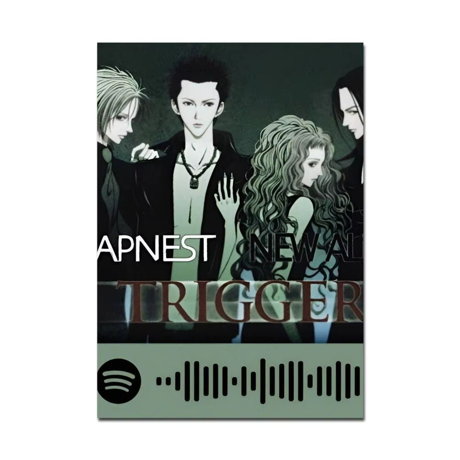 Selbstklebendes Trapnest Trigger Anime Poster in Mehrfarbig als Wanddekoration und Kunstwerk - Bild 6