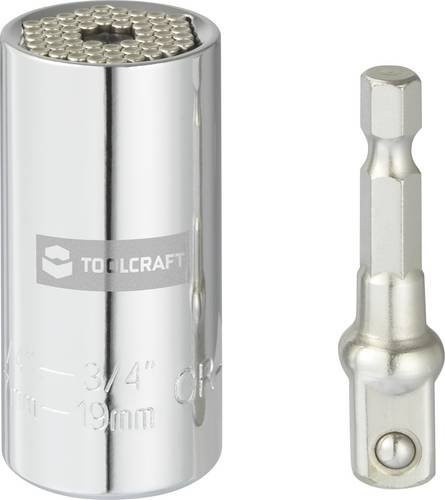 TOOLCRAFT Steckschlüssel-Bit-Einsatz 1/4 (6,3 mm) und 3/4 in Silber - Bild 1