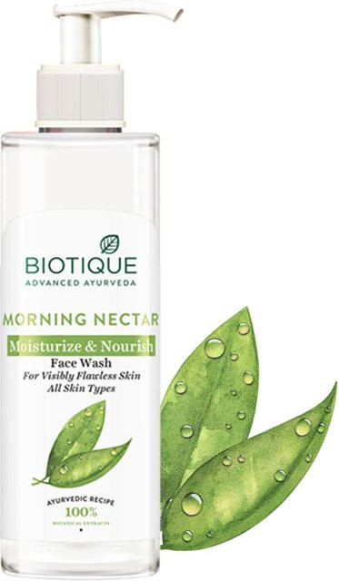 Biotique Bio Morning Nectar Gesichtswaschgel, 200 ml, Kurkuma, Neem - Bild 1
