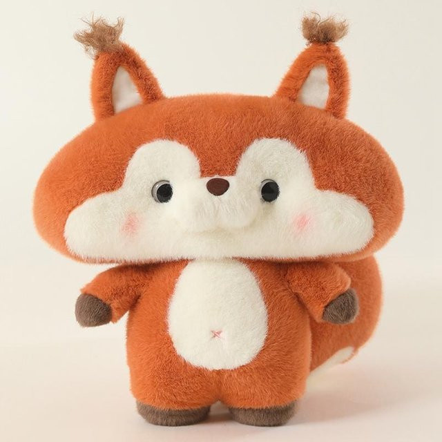 Yiran toy Tier-Plüschtiere, Cartoon-Füchse, Waschbären, Rote Pandas, Kätzchen, Shiba Inu-Puppen, 35cm - Bild 1
