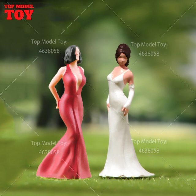 MAK Mädchen Figur Zubehör, Unbemaltes Modell, Kunststoff - Bild 1