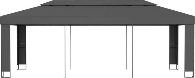 vidaXL Pavillon mit Doppeldach in Anthrazit B: 6 m, T: 3 m - Bild 1