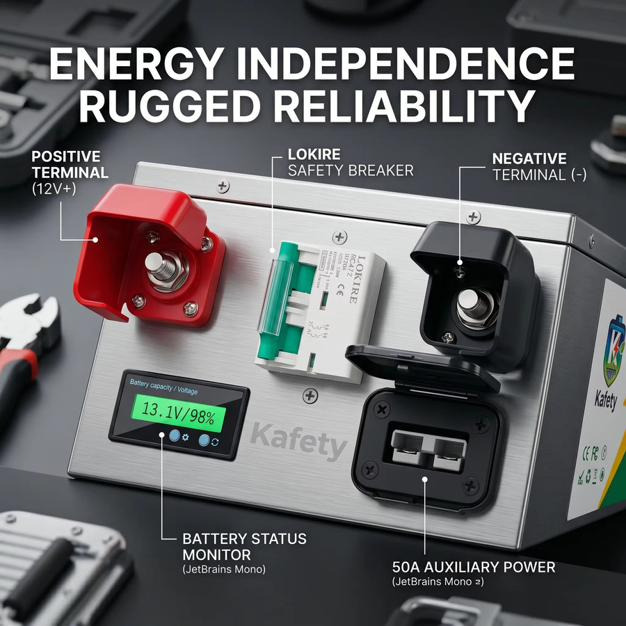 Easun LiFePO4 Batterie 12V 200Ah mit BMS für Solarstromspeicherung, Wohnmobile und Boote - Bild 5