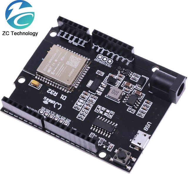 Wemos D1 Mini ESP32 Entwicklungsboard mit WiFi und Bluetooth, CH340, 4MB Speicher, Schwarz - Bild 1