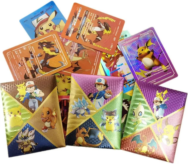 TAKARA TOMY Pokémon Karten, 10-teiliges Set, Bunt / Mehrfarbig, Englisch - Bild 1