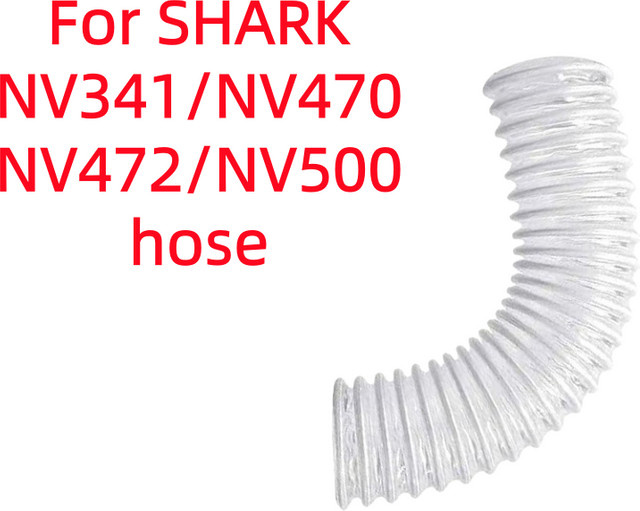 Shark Staubsaugerzubehör Erweiterbarer Schlauch mit gestreiftem Rohr Transparent B: 19,05 cm, H: 3,73 cm, T: 19,05 cm - Bild 1