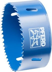 PFERD Bi-Metall Lochsäge Co8/M42 in Blau mit Ø 98 mm und einer Schnitttiefe von 3,1 cm für Stahl, Edelstahl, Blech und Holz - Bild 1