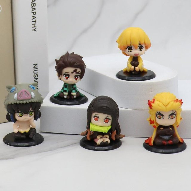 Demon Slayer Kimetsu no Yaiba Kamado Tanjirou Nezuko Figur, 4-teiliges Set, ab 14 Jahren - Bild 1