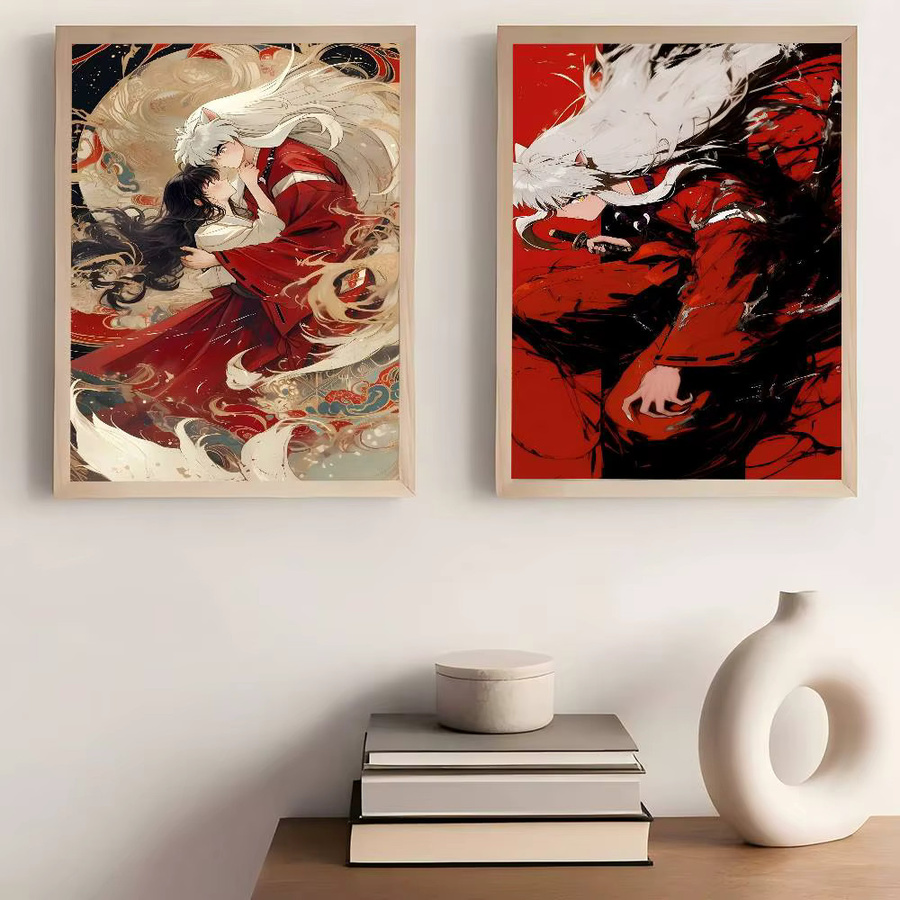 Inuyasha Anime Wandaufkleber aus wasserfestem Papier in Mehrfarbig - Bild 3