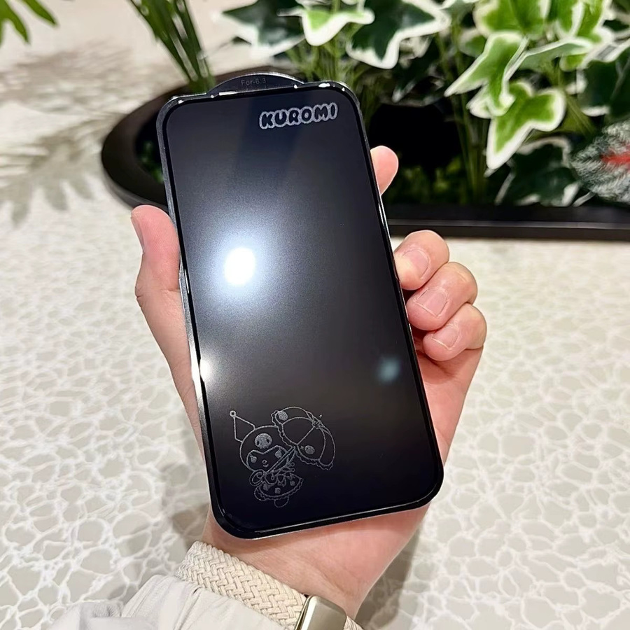 Keeppley Sanrio Hello Kitty und Kuromi Vollbild-Schutzfolie für iPhone 17 Pro Max in Schwarz - Bild 3