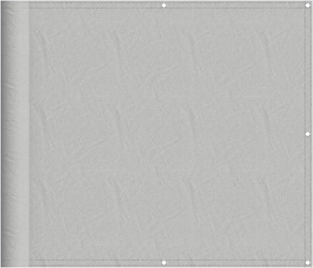 vidaXL Balkon-Sichtschutz aus Polyester in Hellgrau, B: 90 cm, H: 300 cm - Bild 1