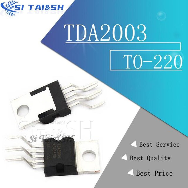 10 Stück Transistor Set TDA2003 TDA2030 TDA2050 LM317T IRF3205 in Schwarz von Si Tai&SH (TO-220) - Bild 1