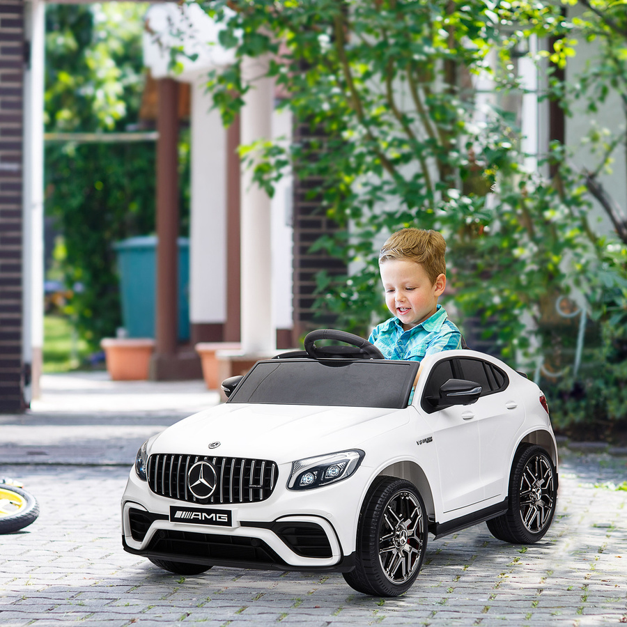 HOMCOM Mercedes-Benz AMG GLC63S COUPE Elektroauto, Weiß, ab 2 Jahre - Bild 2