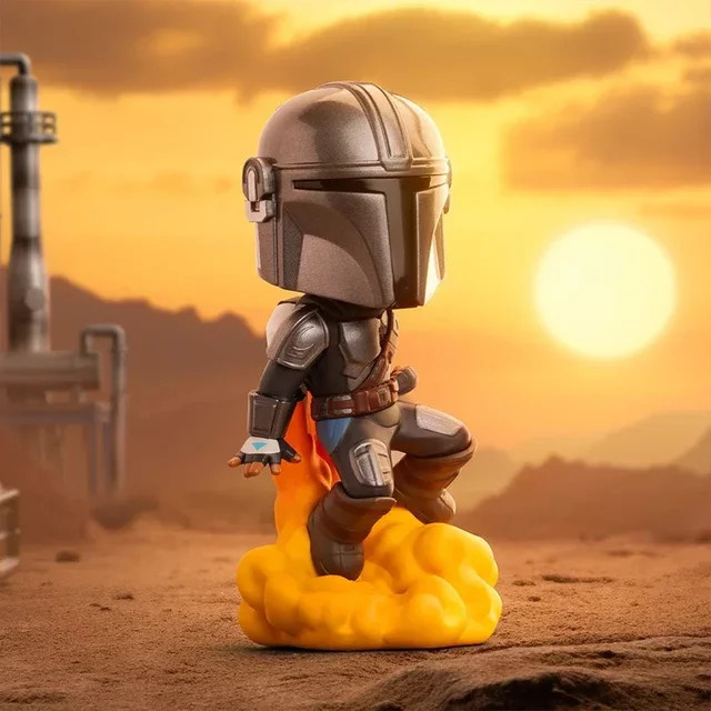 POP MART Star Wars Mandalorian Blind Box Mystery Box mit Anime Figur als Desktop Ornament - Bild 1