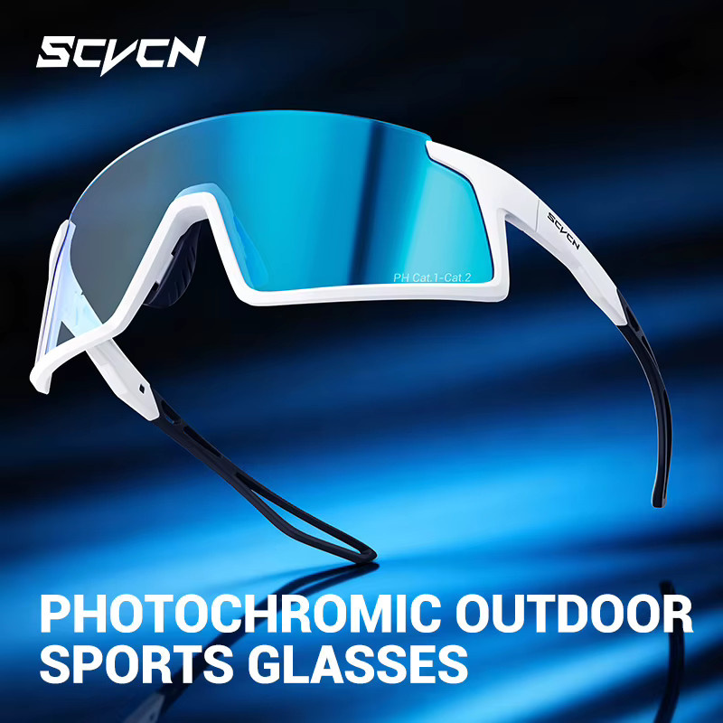 SCVCN Sportsonnenbrille, Photochrome, Vollrand, Unisex, Kunststoff - Bild 4