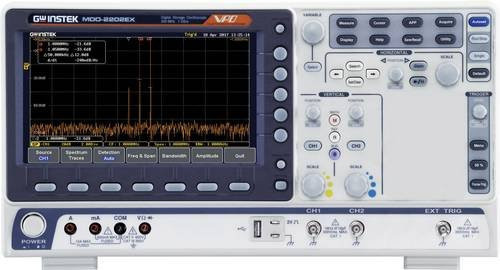 GW Instek MDO-2202EG Digital-Oszilloskop mit Spectrum-Analyser, 200MHz, 1 GSa/s, 10 Mpts, 8 Bit, Grau - Bild 1