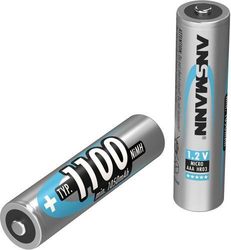 Ansmann HR03 Micro AAA NiMH Akku 1100 mAh 1.2V Silber - Bild 1