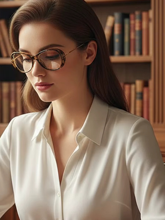 VABBON 6166 Korrektionsbrille, rund, Vollrand, braun - Bild 4