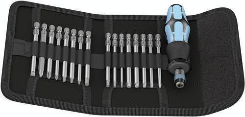Wera Kraftform Kompakt 60 Bit-Schraubendreher Set aus Edelstahl, 17-teilig, Silber/Mehrfarbig - Bild 1