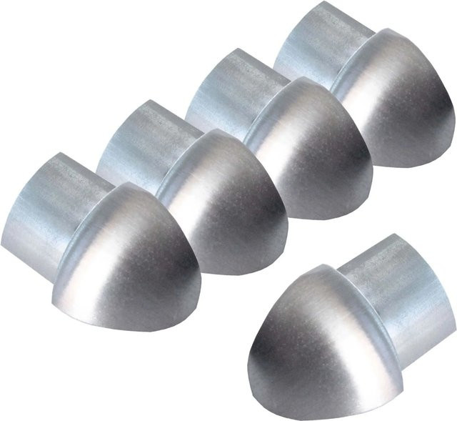 Dalsys Außeneck Fliesenschiene Viertelkreis aus Edelstahl gebürstet in Silber, Breite: 5 mm, Höhe: 10 mm - Bild 1