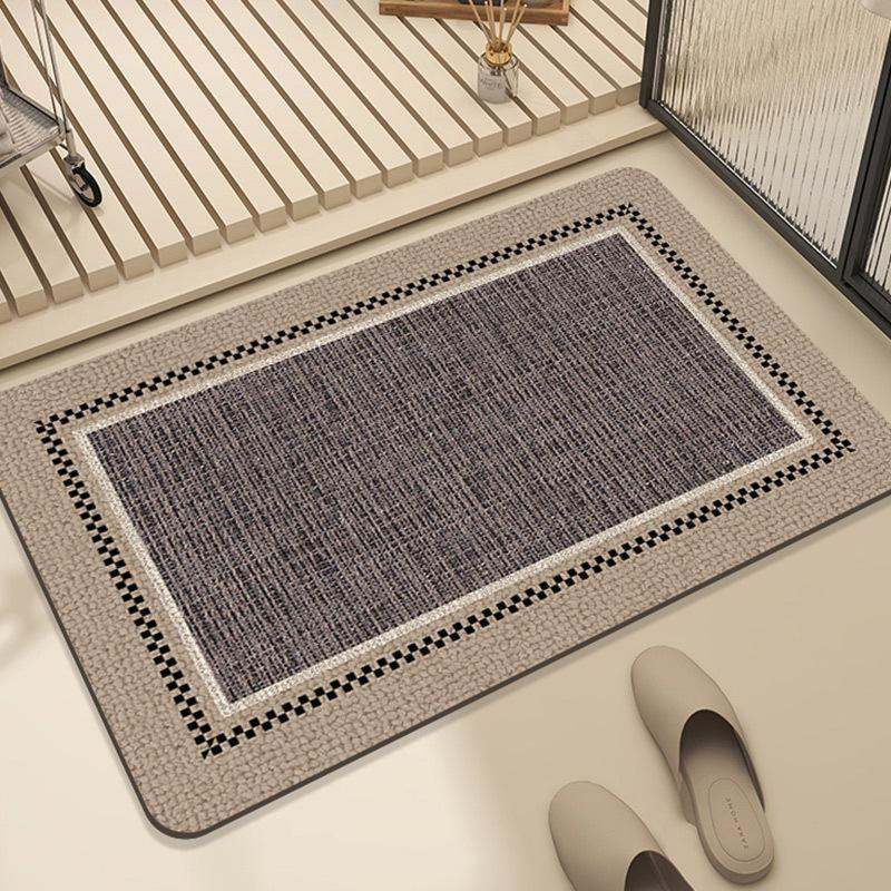 Yiran Furniture Badezimmer-Bodenmatte modern und rutschfest, grau, B/B: 40 x 60 cm - Bild 2