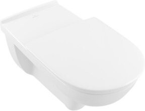 Villeroy & Boch Wand-WC VICARE D-Flush Tiefspüler in Weiß, B/H: 36 x 70 cm, mit waagerechtem Abgang - Bild 1