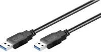 Goobay SuperSpeed USB 3.2 Gen 1 Kabel USB-A auf USB-A in Schwarz - Bild 2