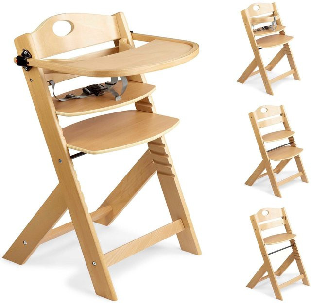 Babygo Treppenhochstuhl Family Pro aus Buchenholz in Beige - Bild 1