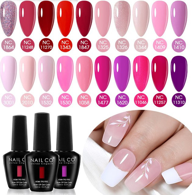 NAILCO Nagel-Gel-Lack, Rosa, 15 ml, Glänzend - Bild 1