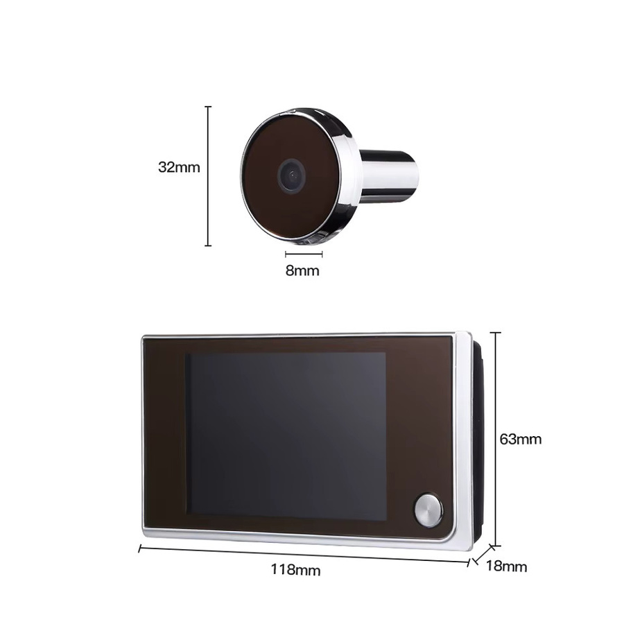 Wsdcam Digitale Türspionkamera mit 3,5 Zoll Monitor und 120 Grad Sichtwinkel, Drahtlose Smart Home Türklingel mit Wi-Fi Funktion - Bild 5