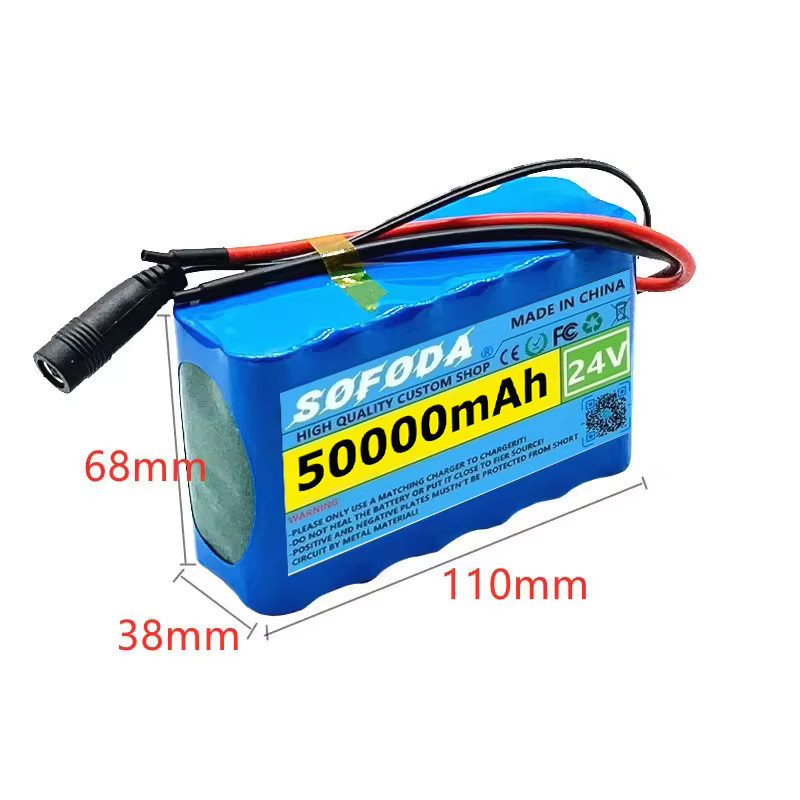 ALalito Lithium-Ionen-Akku 24 V 50 Ah mit BMS und Ladegerät, Blau, 50000 mAh - Bild 2