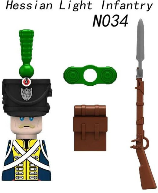 Mittelalterliche Napoleonic War Soldaten Figuren, Britische Französische Füsiliere, Bausteine, ab 14 Jahren - Bild 1