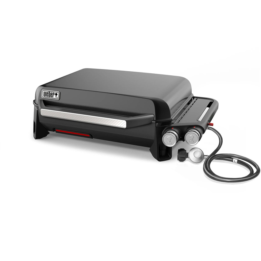 Weber Slate GP Premium Plancha Gasgrill in Schwarz mit Gusseisen-Grillfläche, B/T/H: 56 x 41 x 25 cm - Bild 3