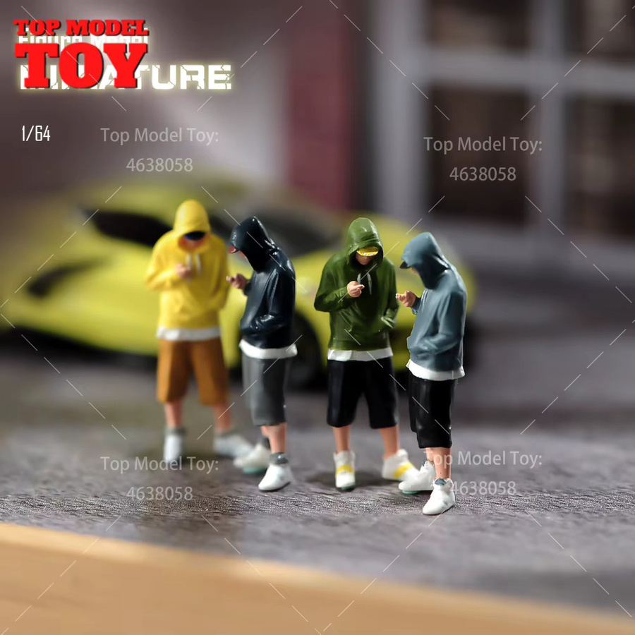 MAK Gemalte Miniaturen Hoodie Shorts, Zubehör, Grau, Bunt / Mehrfarbig - Bild 2