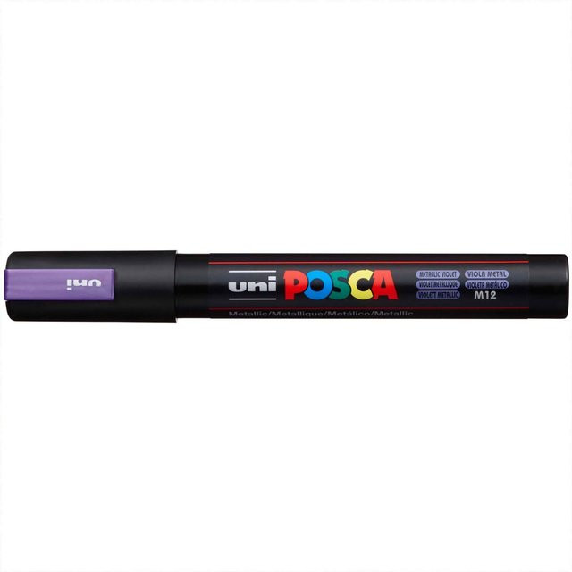 uni POSCA-Marker PC-5M Permanentmarker mit Pigmenttinte in Violett-Metallic, Strichbreite 1,8-2,5 mm - Bild 1