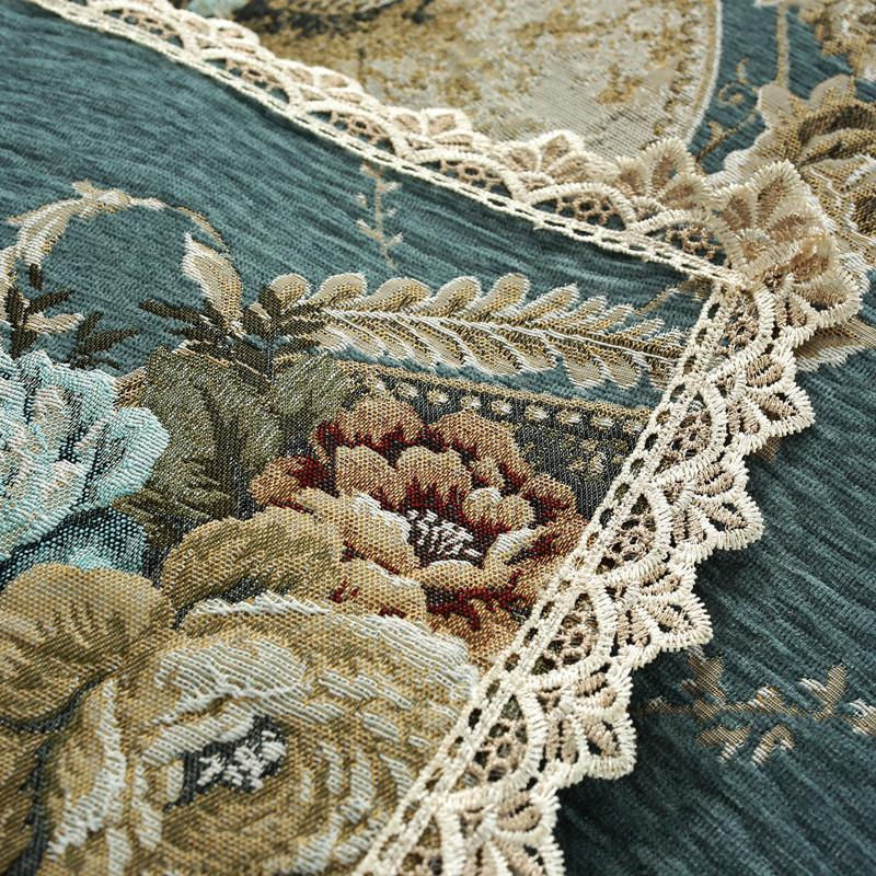 Your Warm Home Sofa Kissenbezug aus Chenille mit europäischer Stickerei und floralem Muster, Hellgrau, 70 x 70 cm - Bild 7