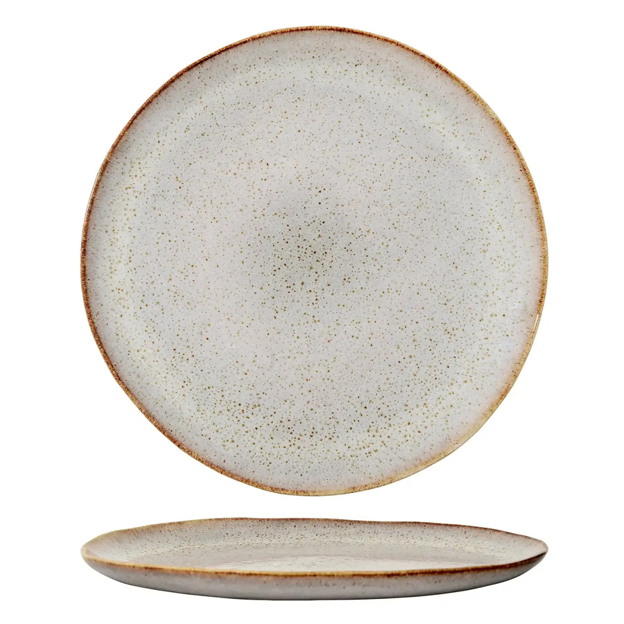 Bloomingville Steingutteller Sandrine in Natur, Durchmesser: 28 cm - Bild 1