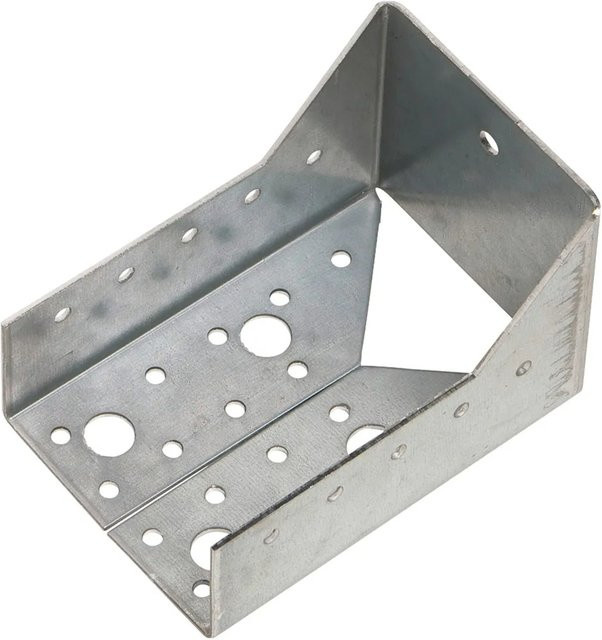 LUX-TOOLS Balkenschuh Typ B aus verzinktem Stahl, Farbe: Silber, B/H: 80 x 120 mm - Bild 1