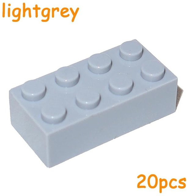 MOC Bausteine 3001 2x4 Noppen Dick, 20-teiliges Set, ab 14 Jahren - Bild 1