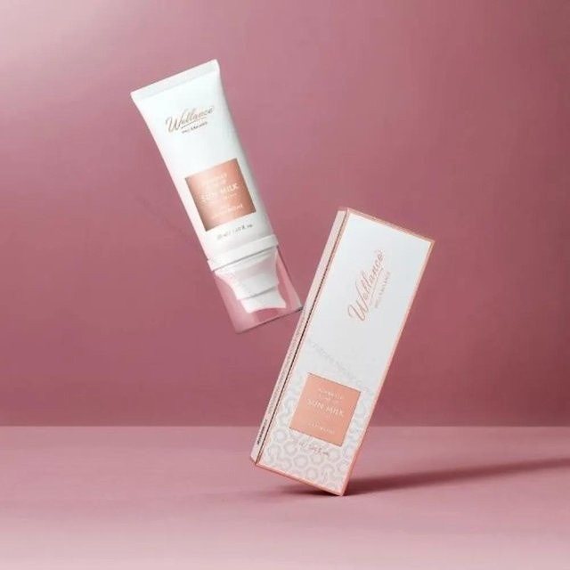 Wellance Advanced Tone-Up Sonnenmilch, 50 ml, LSF 50+, Niacinamid, Hyaluronsäure - Bild 1
