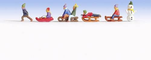 NOCH TT Kinderfiguren Bemalt in Bunt/Mehrfarbig Stehend und Sitzend - Bild 1