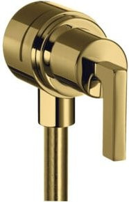 Hansgrohe Axor Citterio Absperrventil mit Rückflussverhinderer und Hebel in poliert Gold Optik - Bild 1
