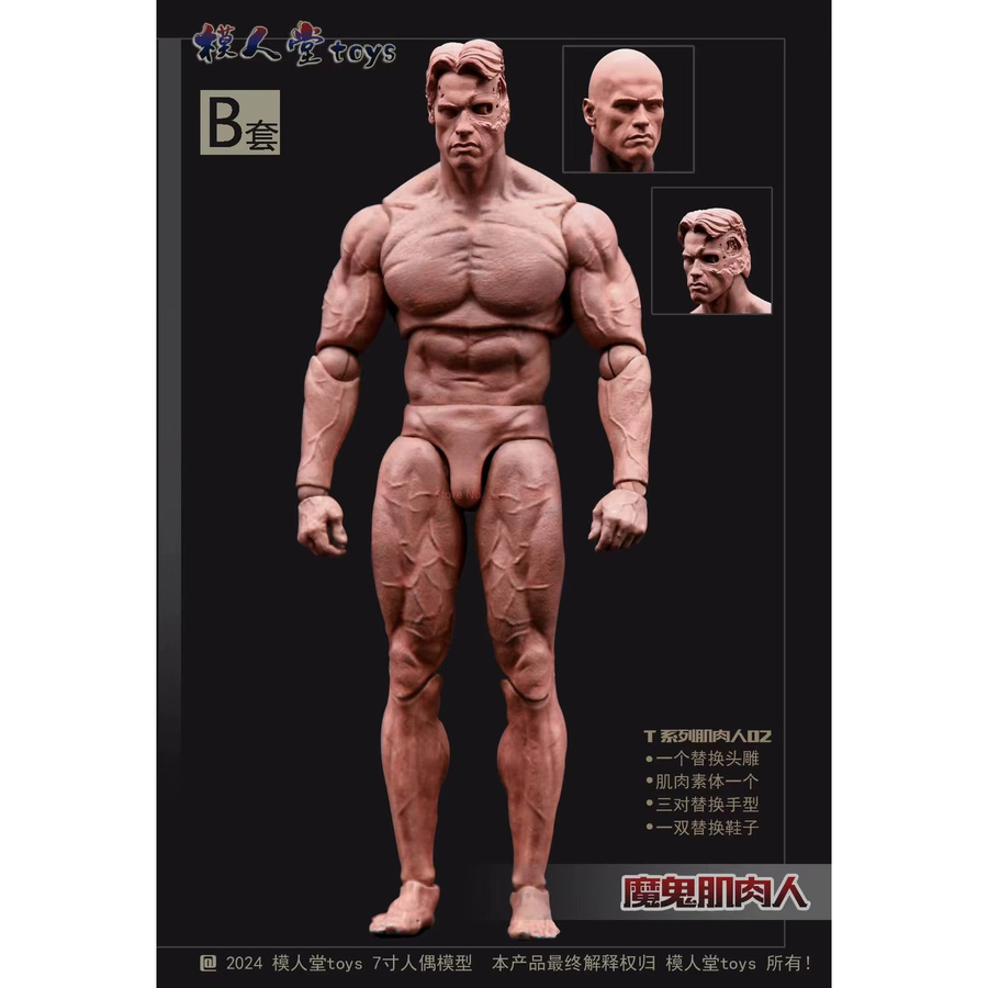 Luo Jiujiu Devil Muscle Man Actionfigur, 1:12, Einzelfigur, Fantasy - Bild 3