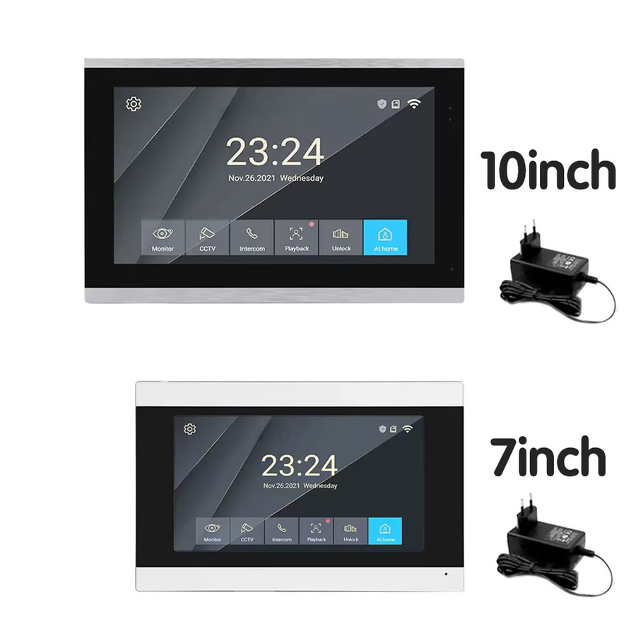 TuYa ACDML 4-Draht WLAN Video-Gegensprechanlage in Silber mit 1080P wasserdichter Kamera, Touchscreen und Fingerabdruck-Entsperrung - Bild 3
